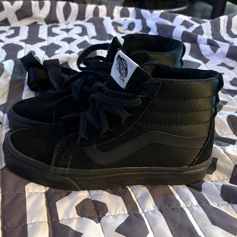 Vans Black High- Top Satin Sneakers - Picture 4 of 4
